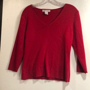 Dress Barn Red Sweater.  Size medium